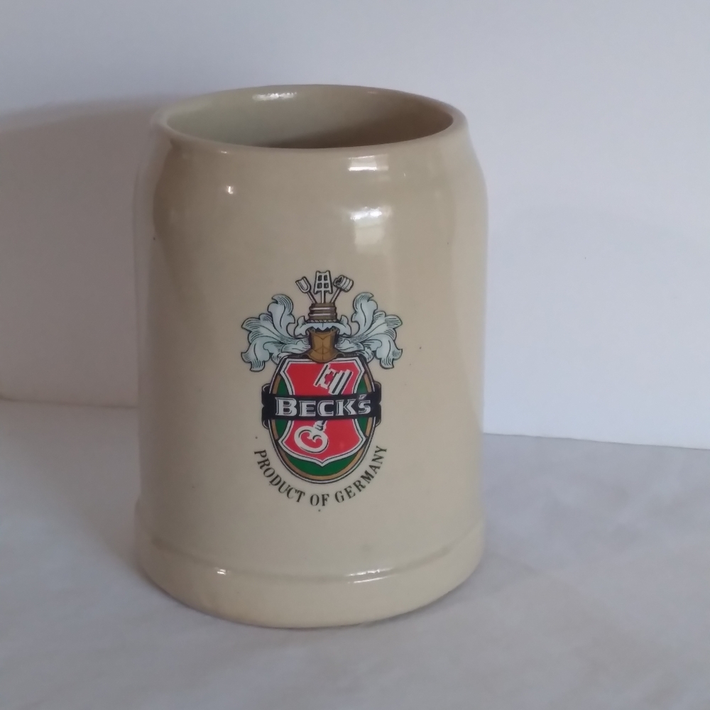 Vintage Beck's Product Of Germany Mug Stoneware